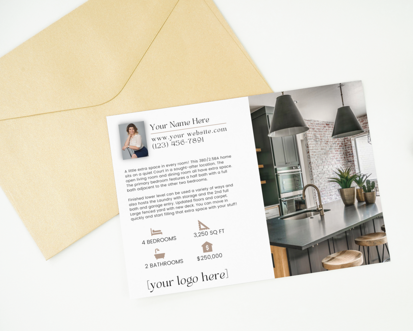 Real Estate Template – Just Listed Postcard