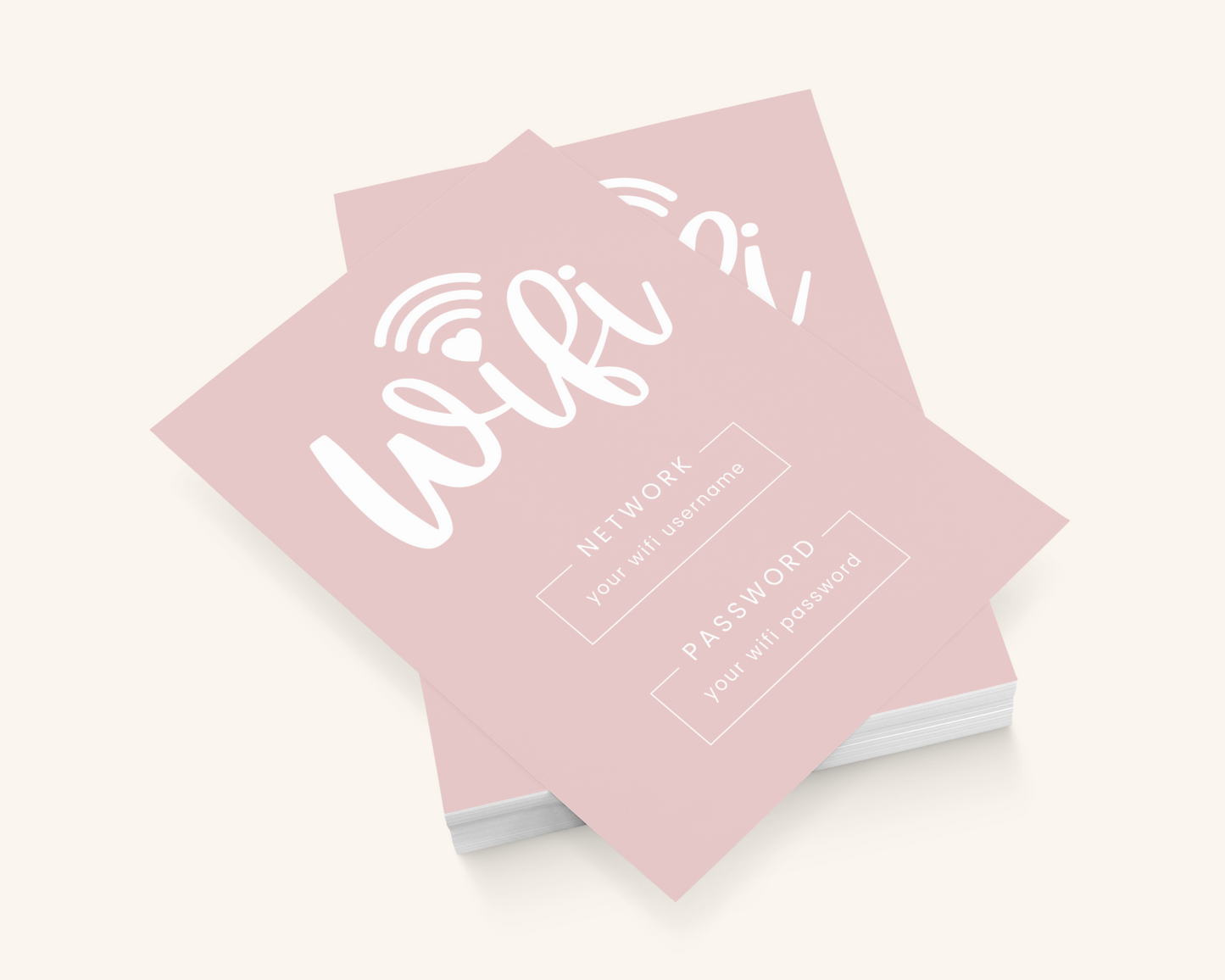 Real Estate Template – Airbnb Wifi Sign