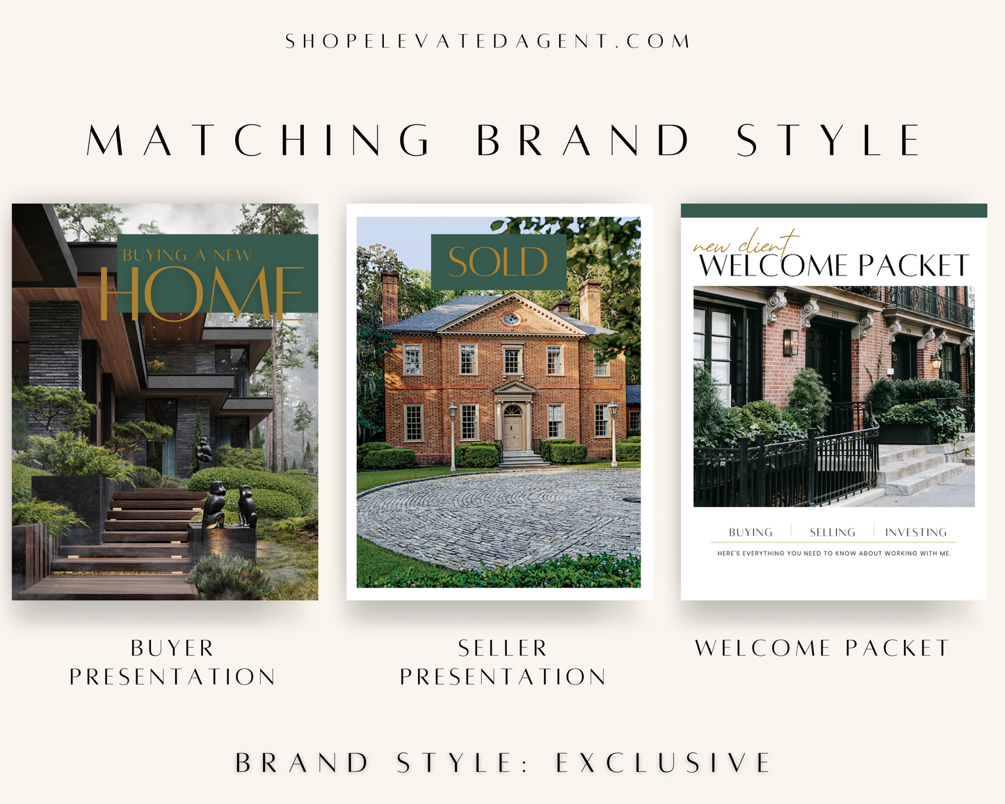 Pre-Listing Presentation Packet - Exclusive Brand Style