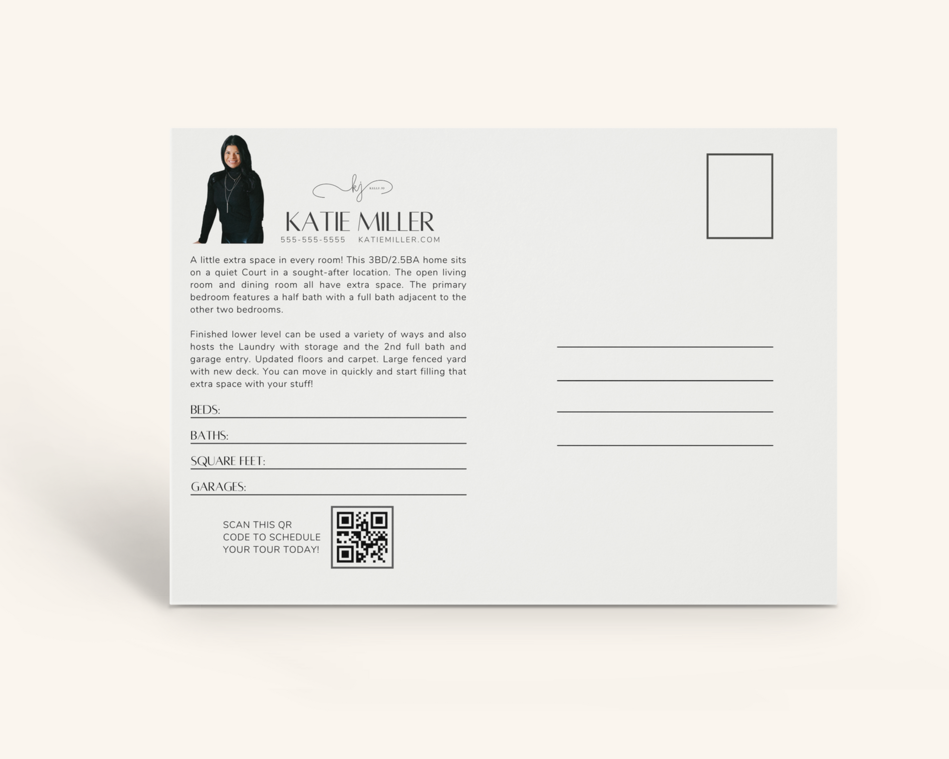 Real Estate Template – Just Listed Postcard