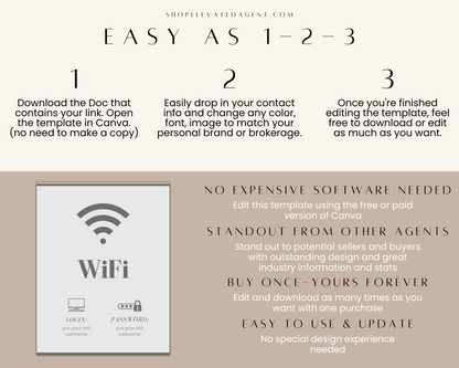 Real Estate Template – Airbnb Wifi Sign 1