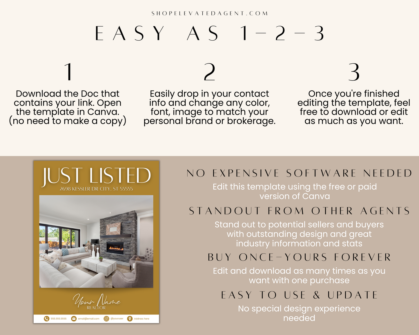 Real Estate Template – Exclusive Listing Flyer 