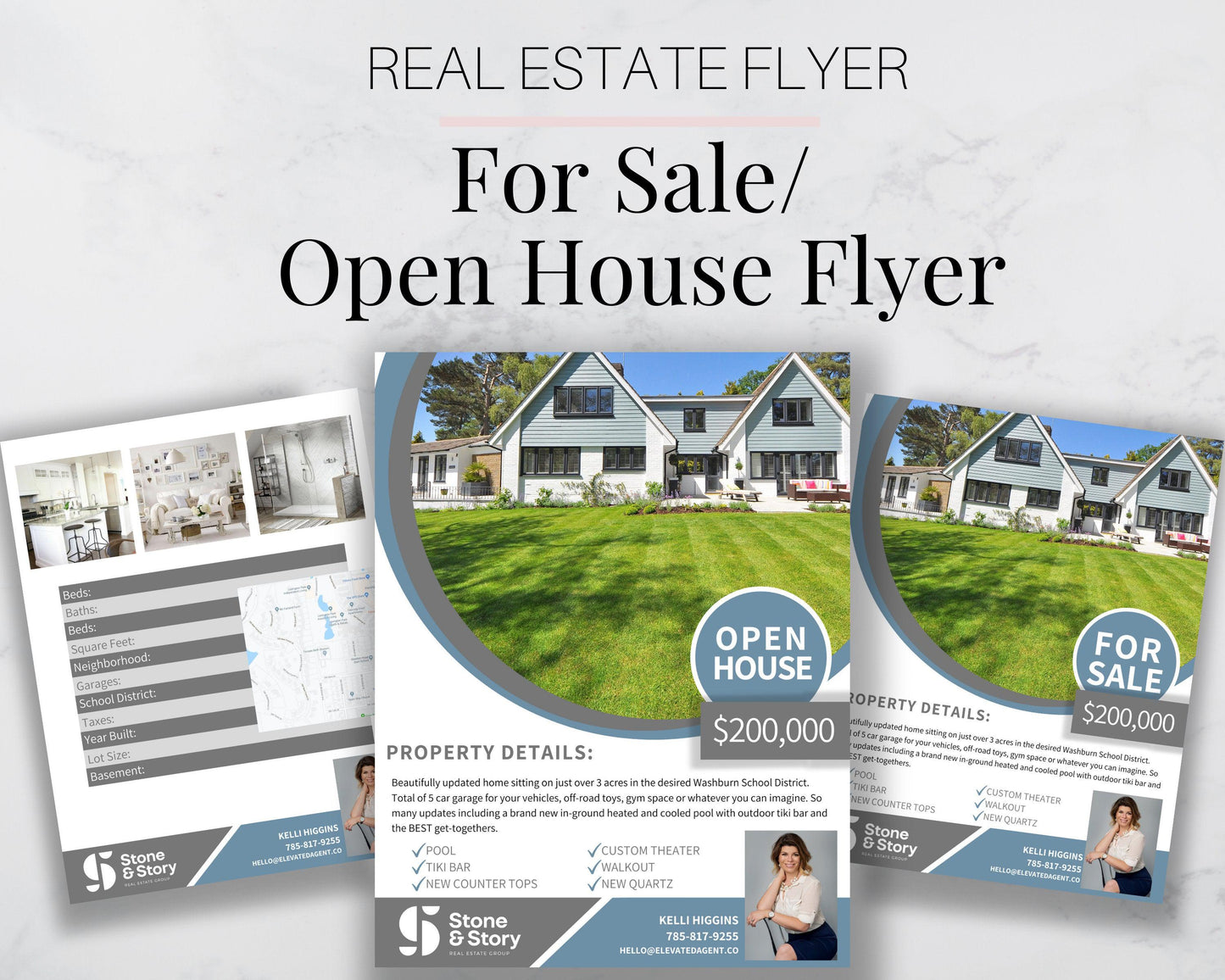 Open House Flyer - Gray