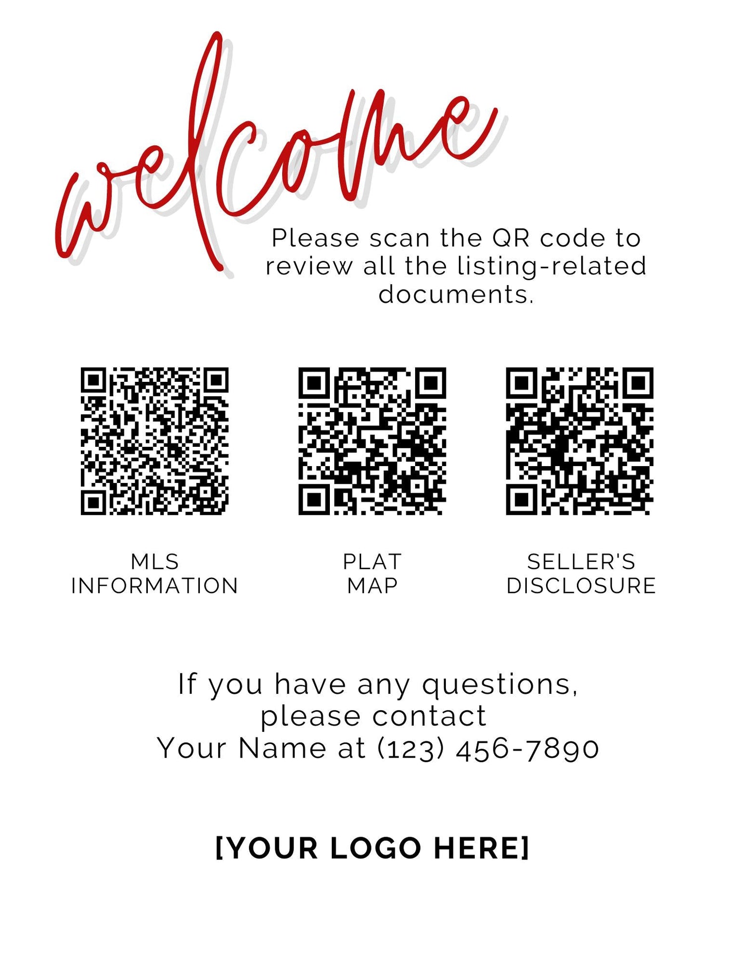 Qr Code Listing Flyer – Elevated Agent