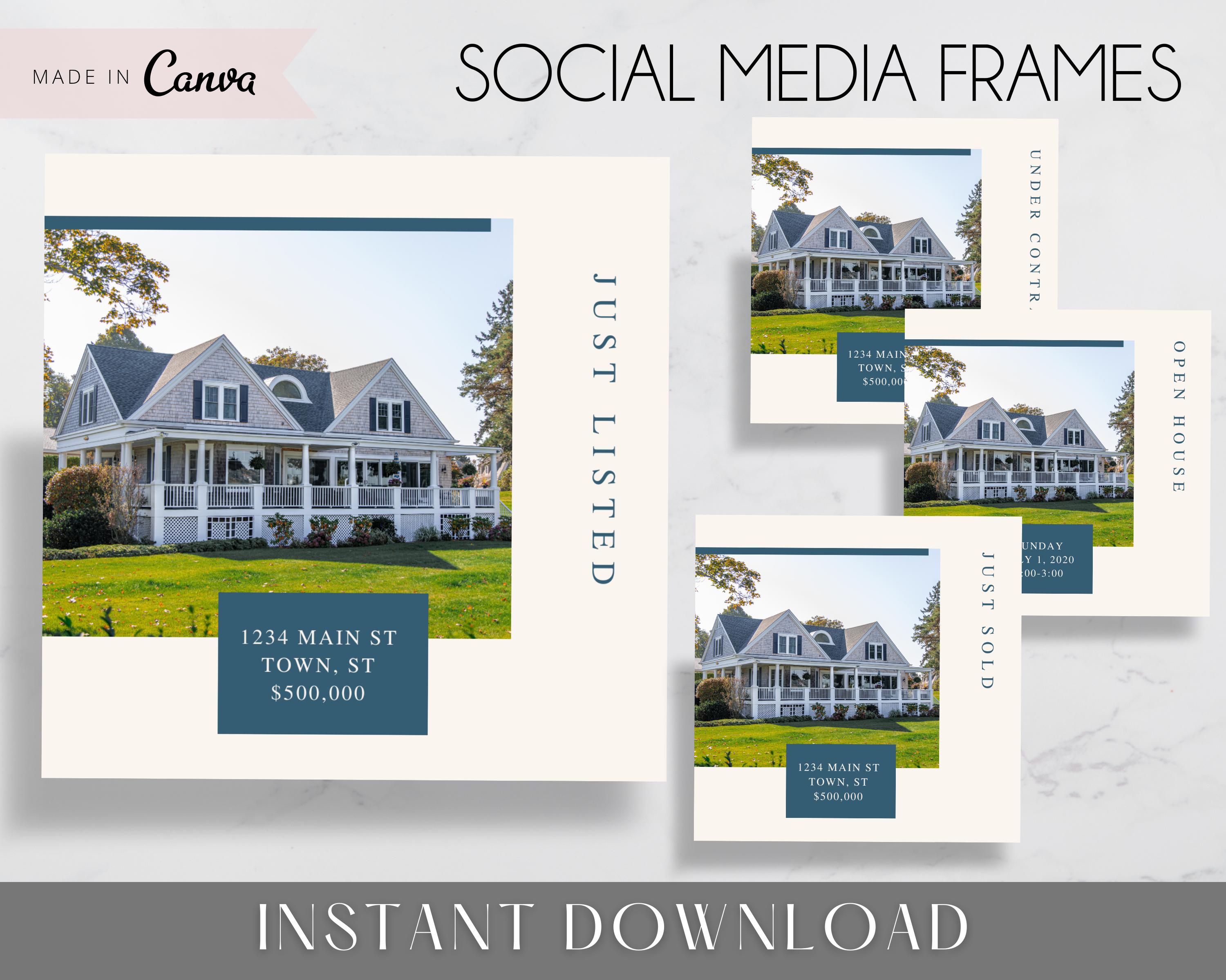 Real Estate Facebook and Instagram Frames – Elevated Agent