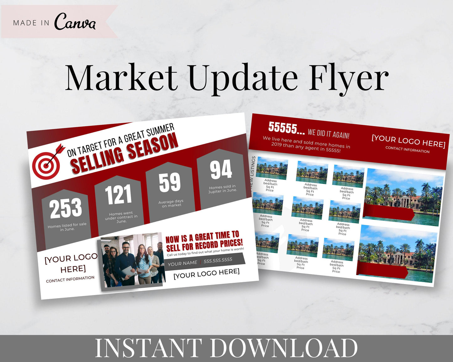 Real Estate Market Update Flyer