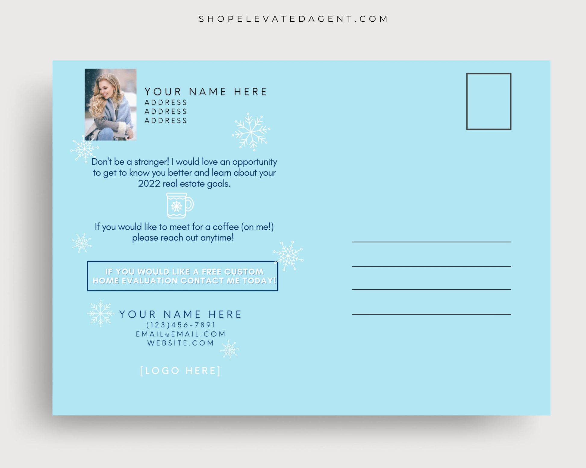 Real Estate Template – New Year Card
