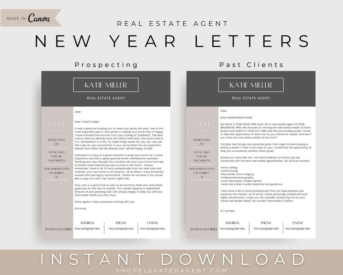 Real Estate New Year Letter
