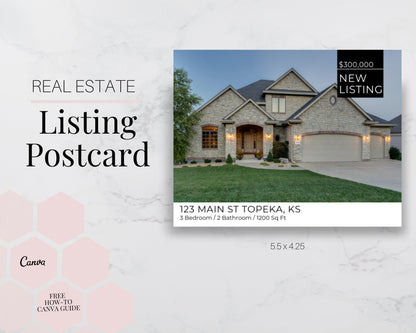 Real Estate Template – Real Estate Postcard - Listing