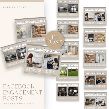 Real Estate Facebook Engagement Posts