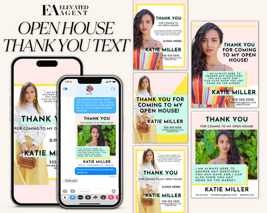 Open House Thank You Text